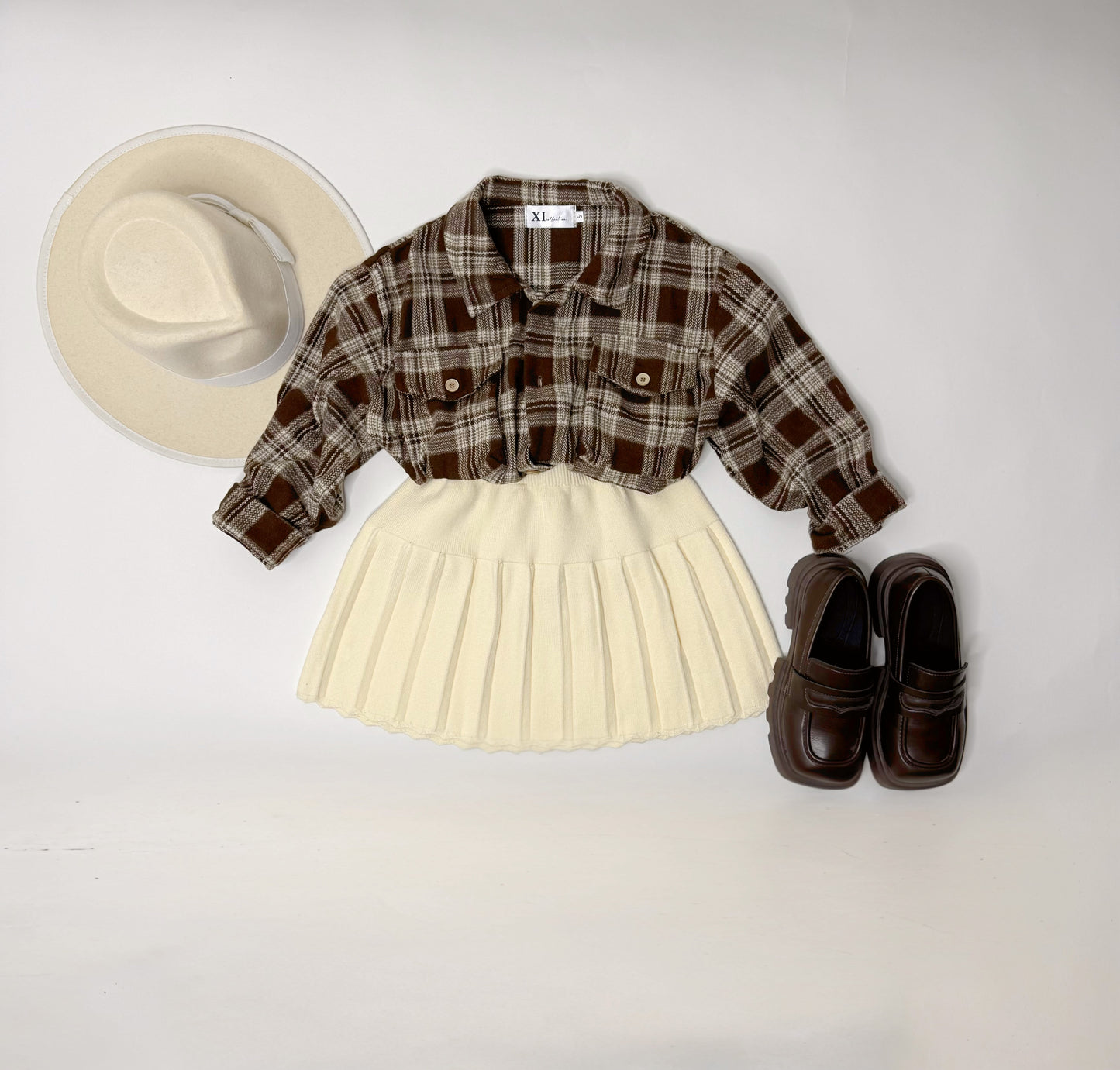 Cocoa Button Up