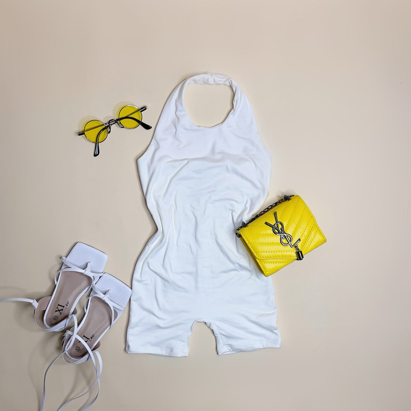 Jada Romper ( White )