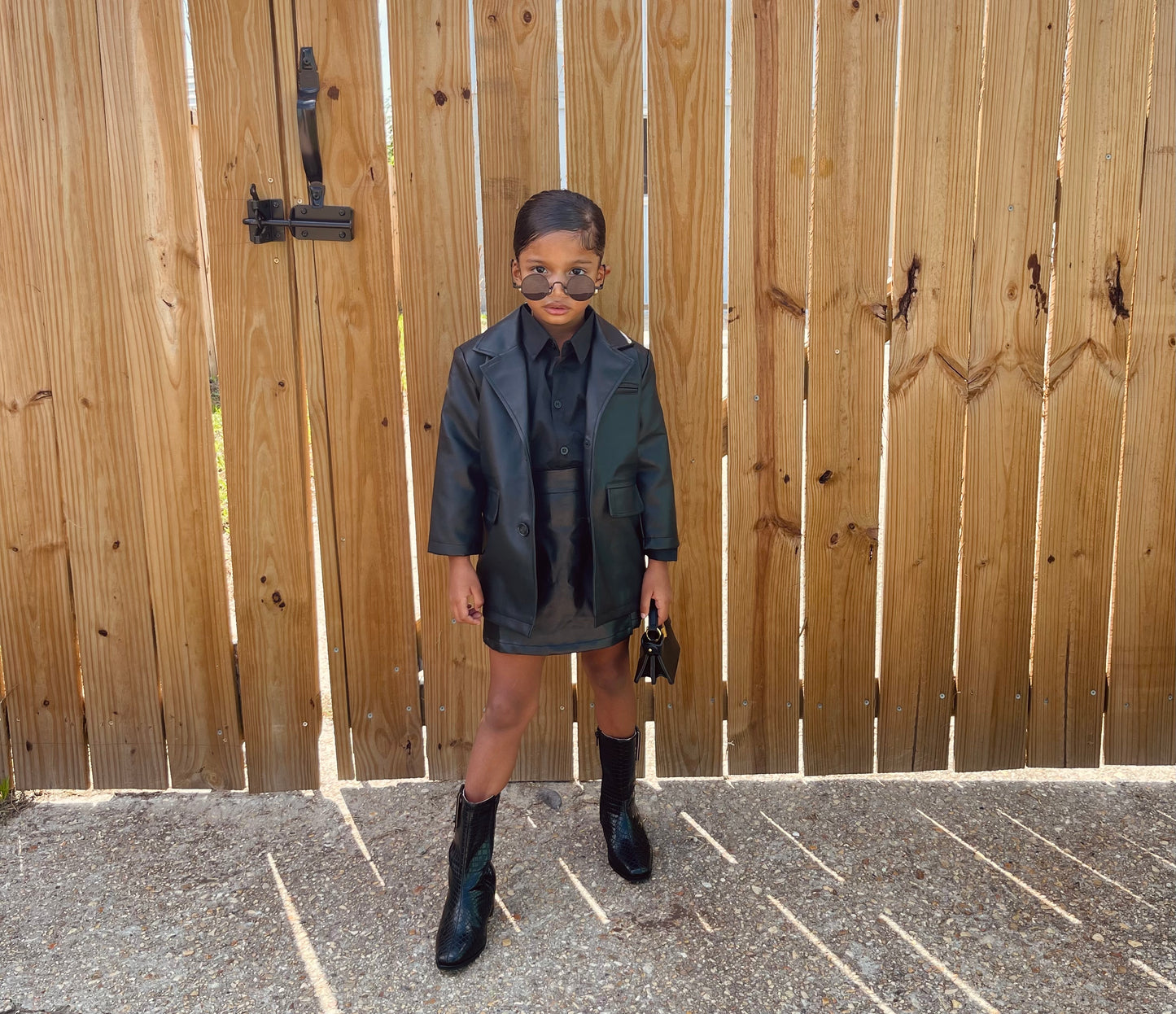Kimberly Leather Blazer