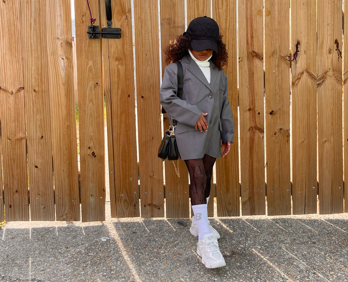 Grey Oversized Blazer
