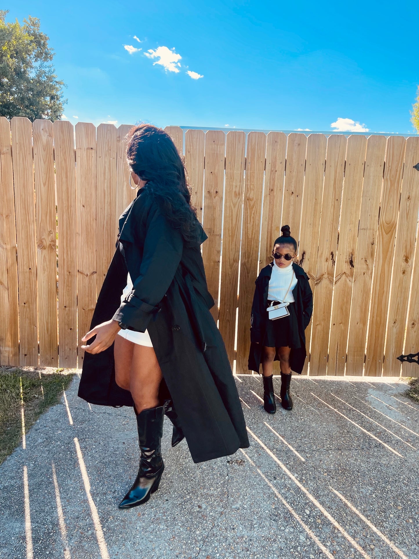 Mommy & Me Vancouver Trench Coat Black