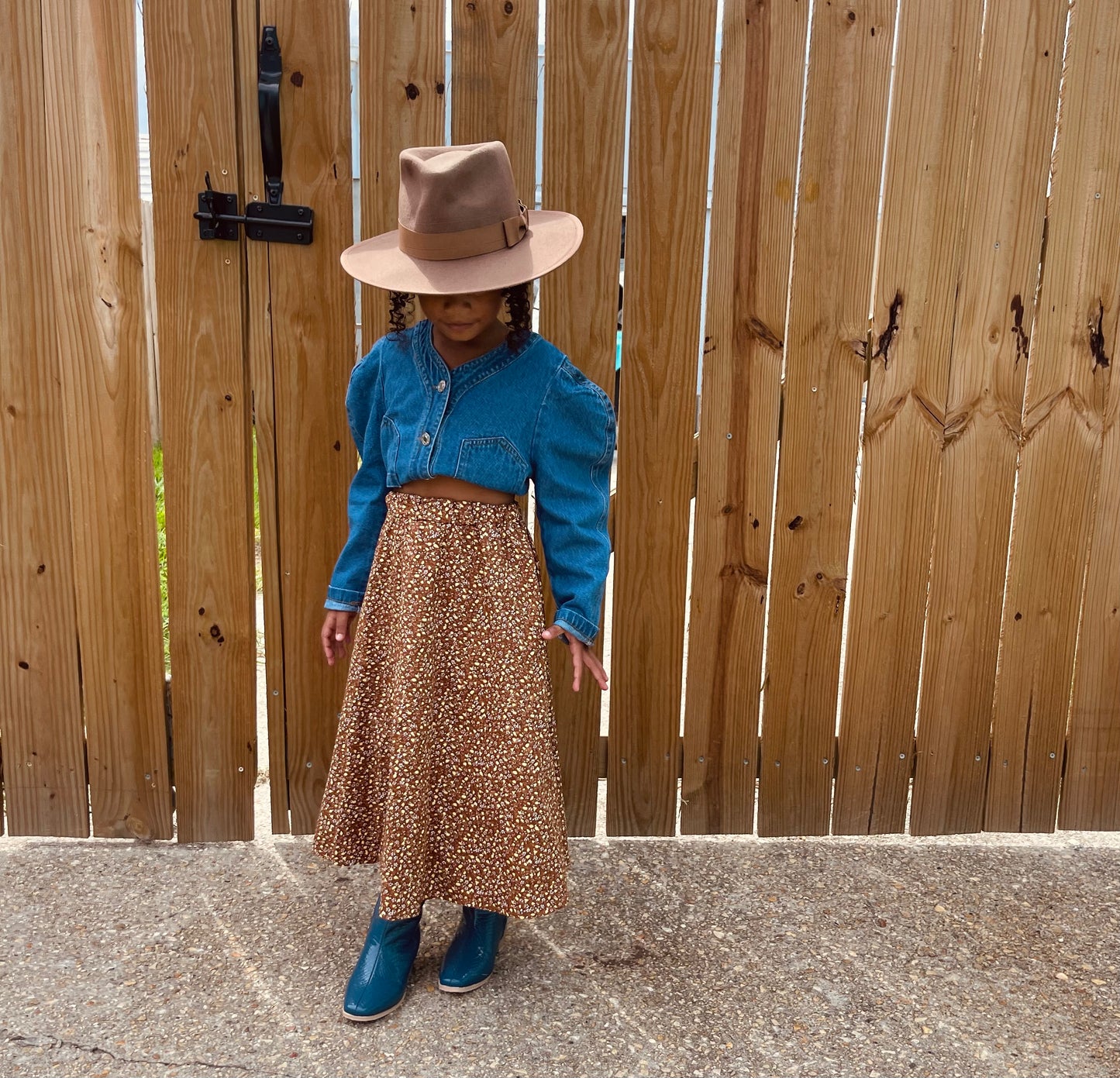 Brown Harvest Maxi Skirt