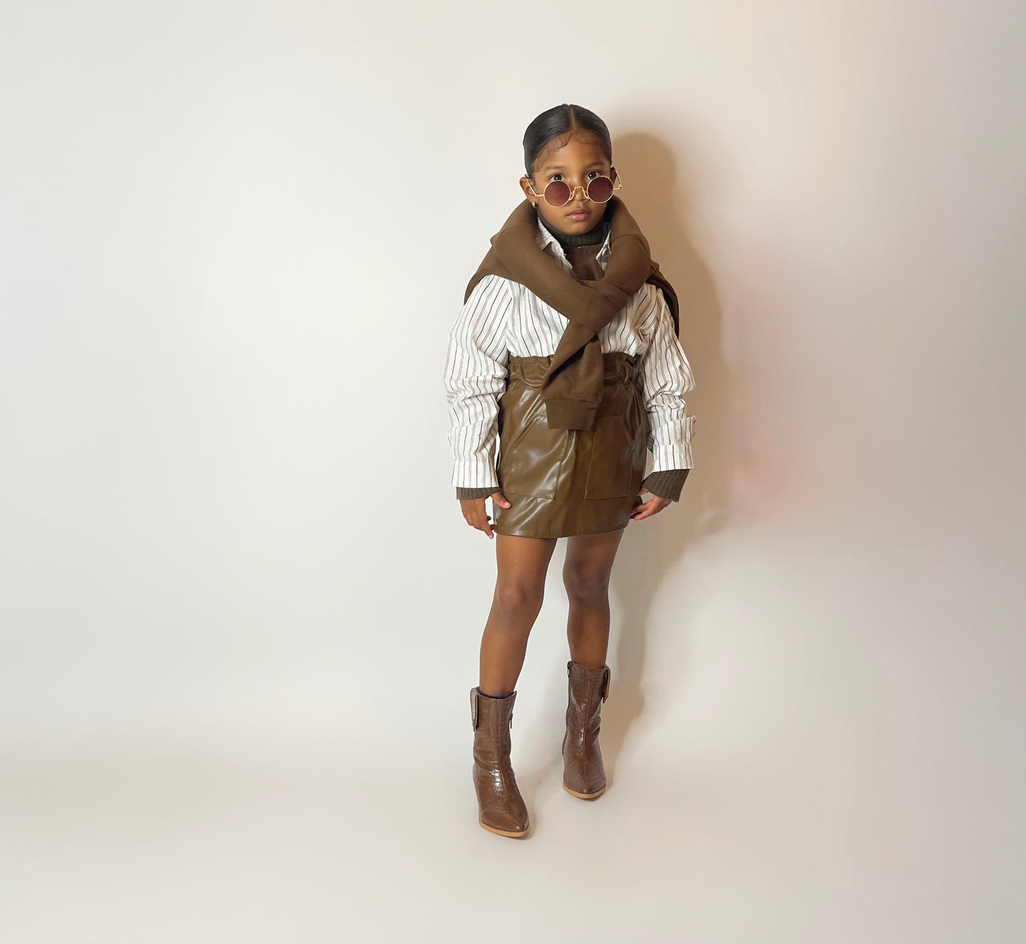 Brooklyn Leather Skirt