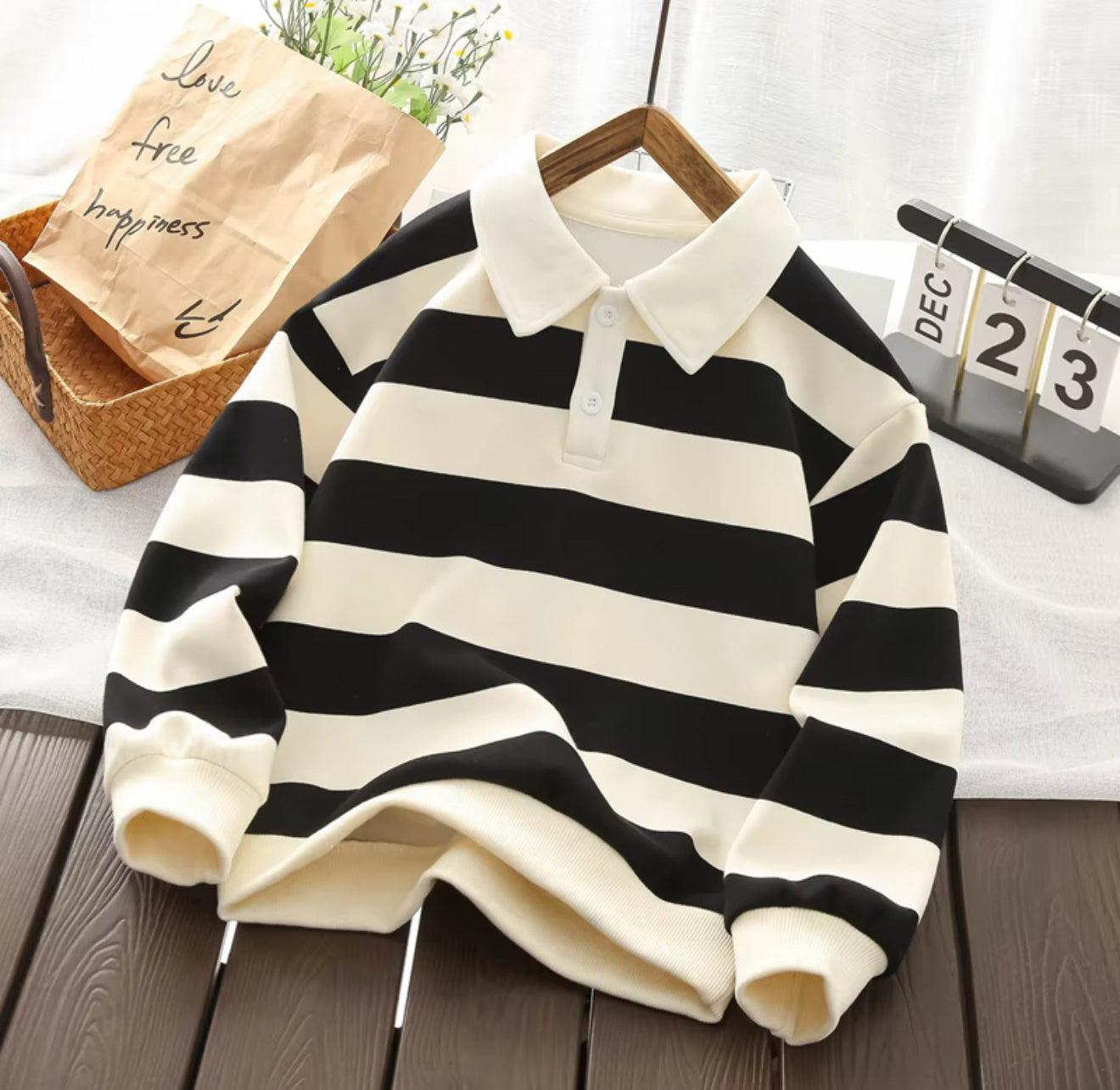 Rugby Striped (White)