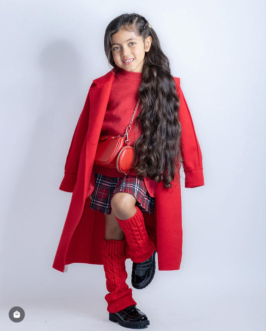 Red Wool Overcoat