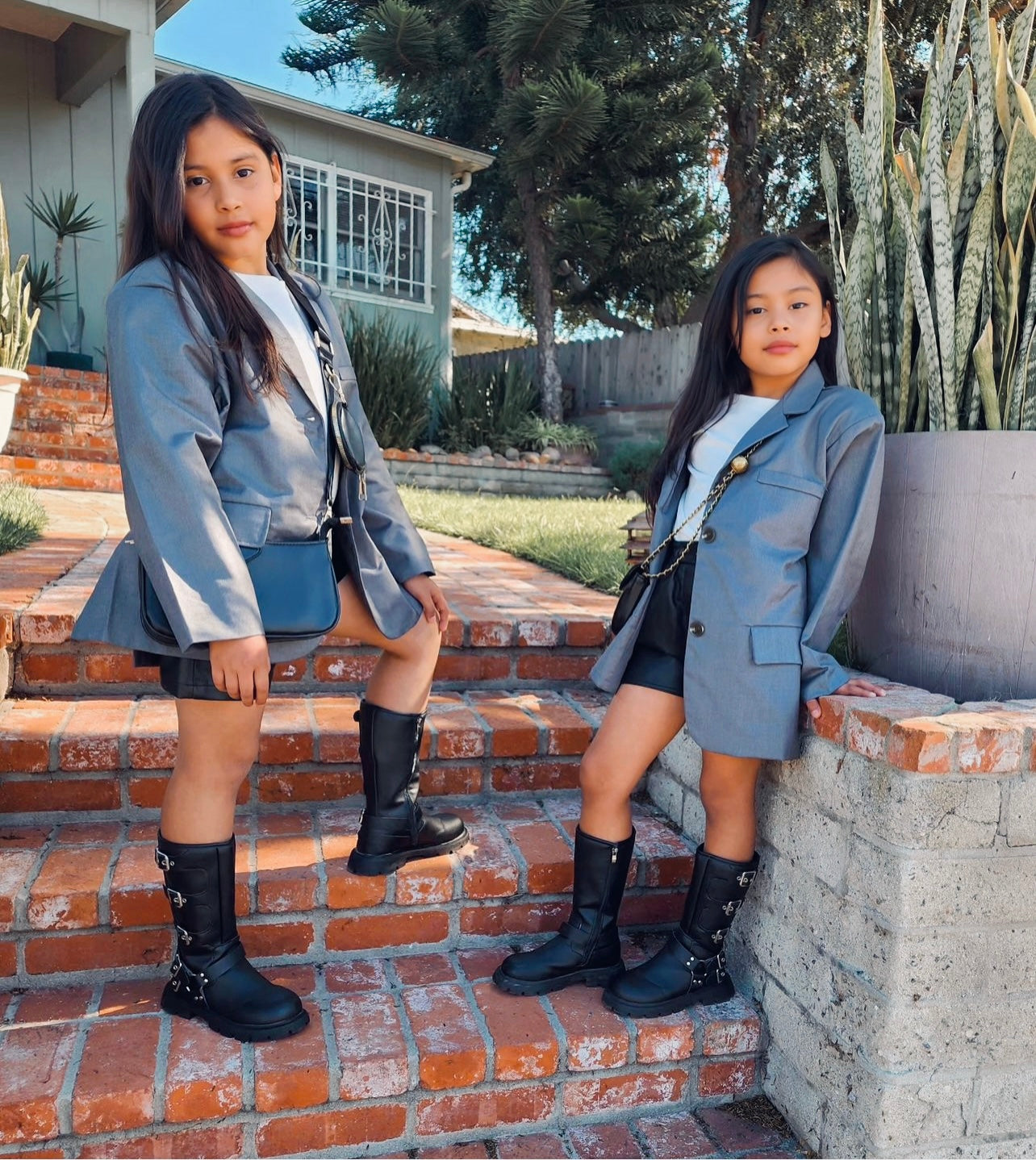 Grey Oversized Blazer