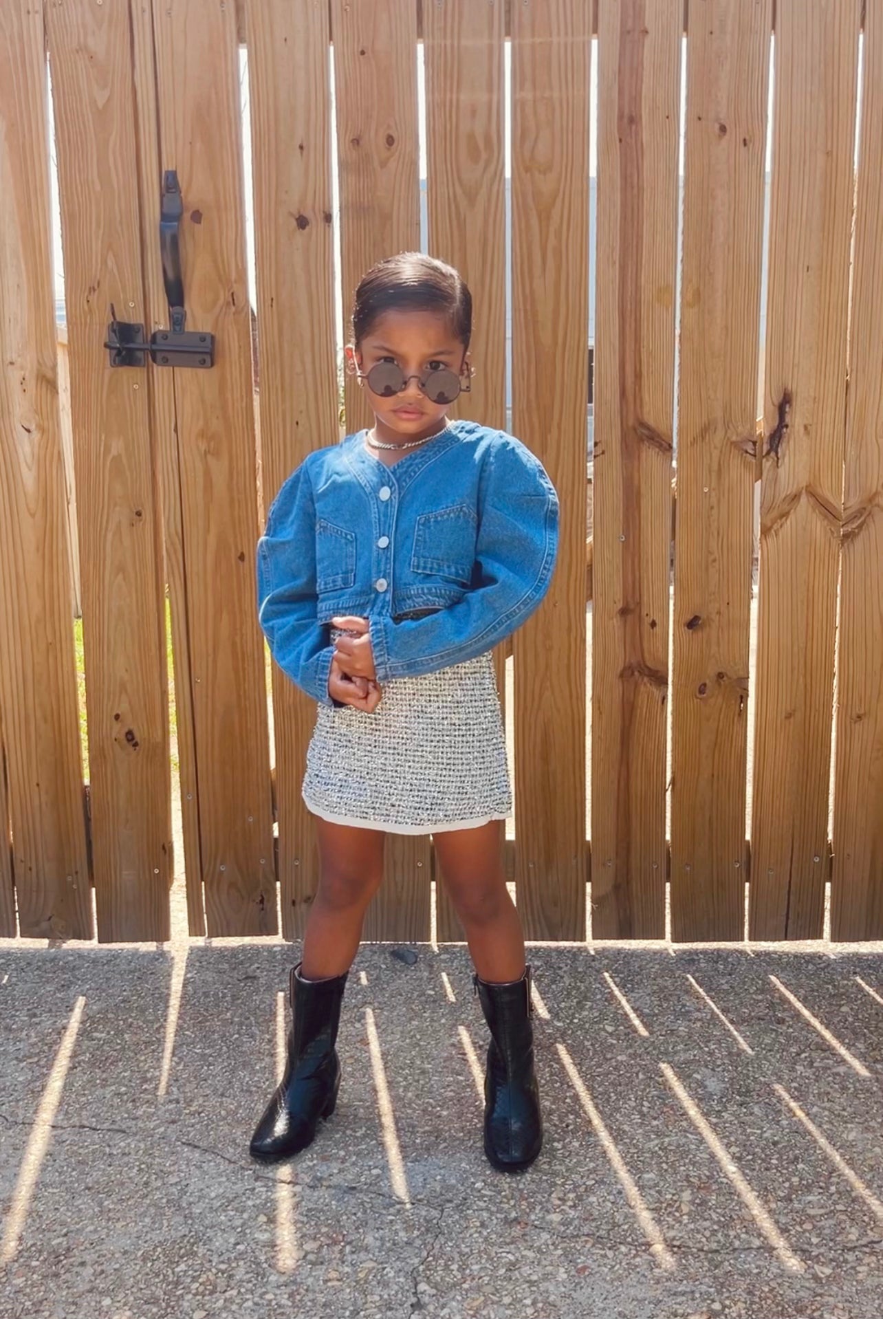 Denim Puffer Jacket