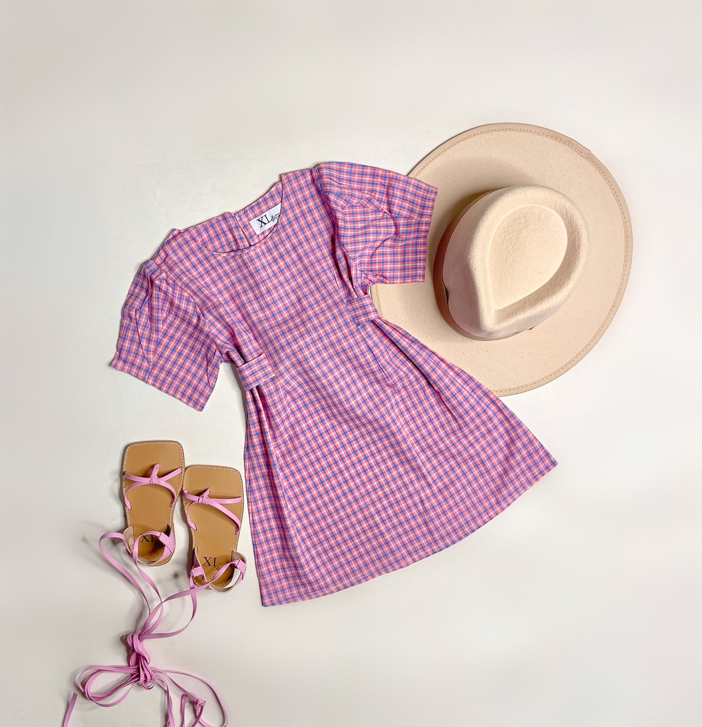 Pink Plaid Dress