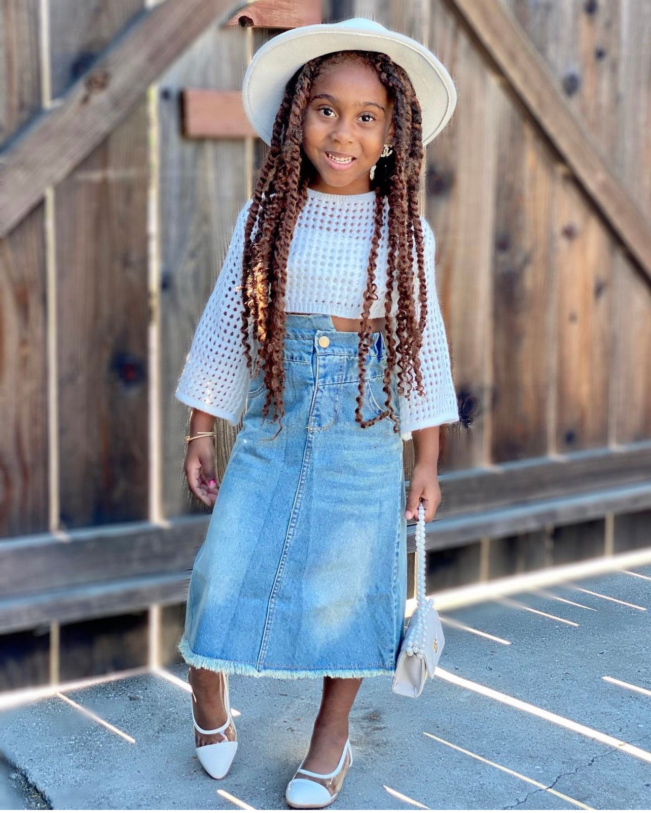 Skylar Maxi Denim Skirt