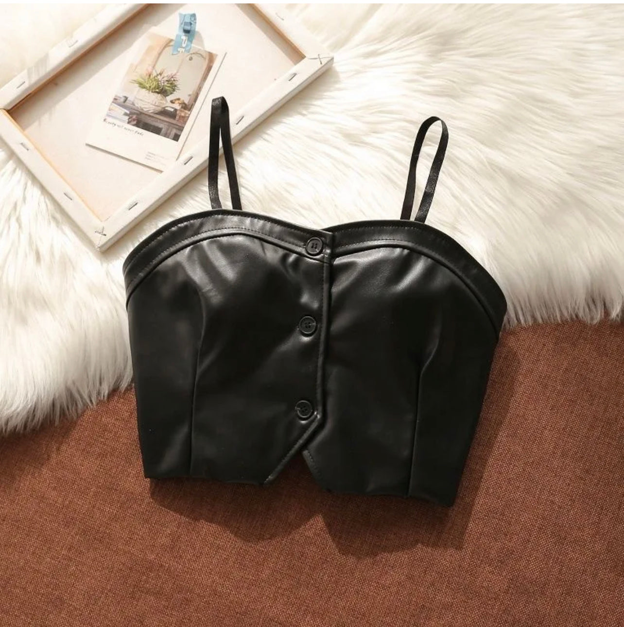 Black Leather Vest