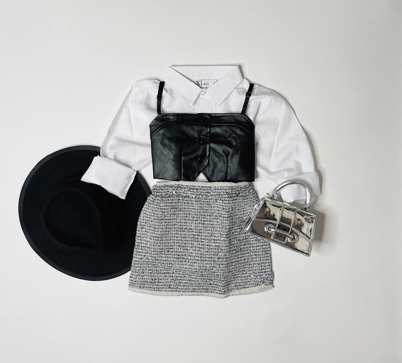 Grey Sparkle Skirt