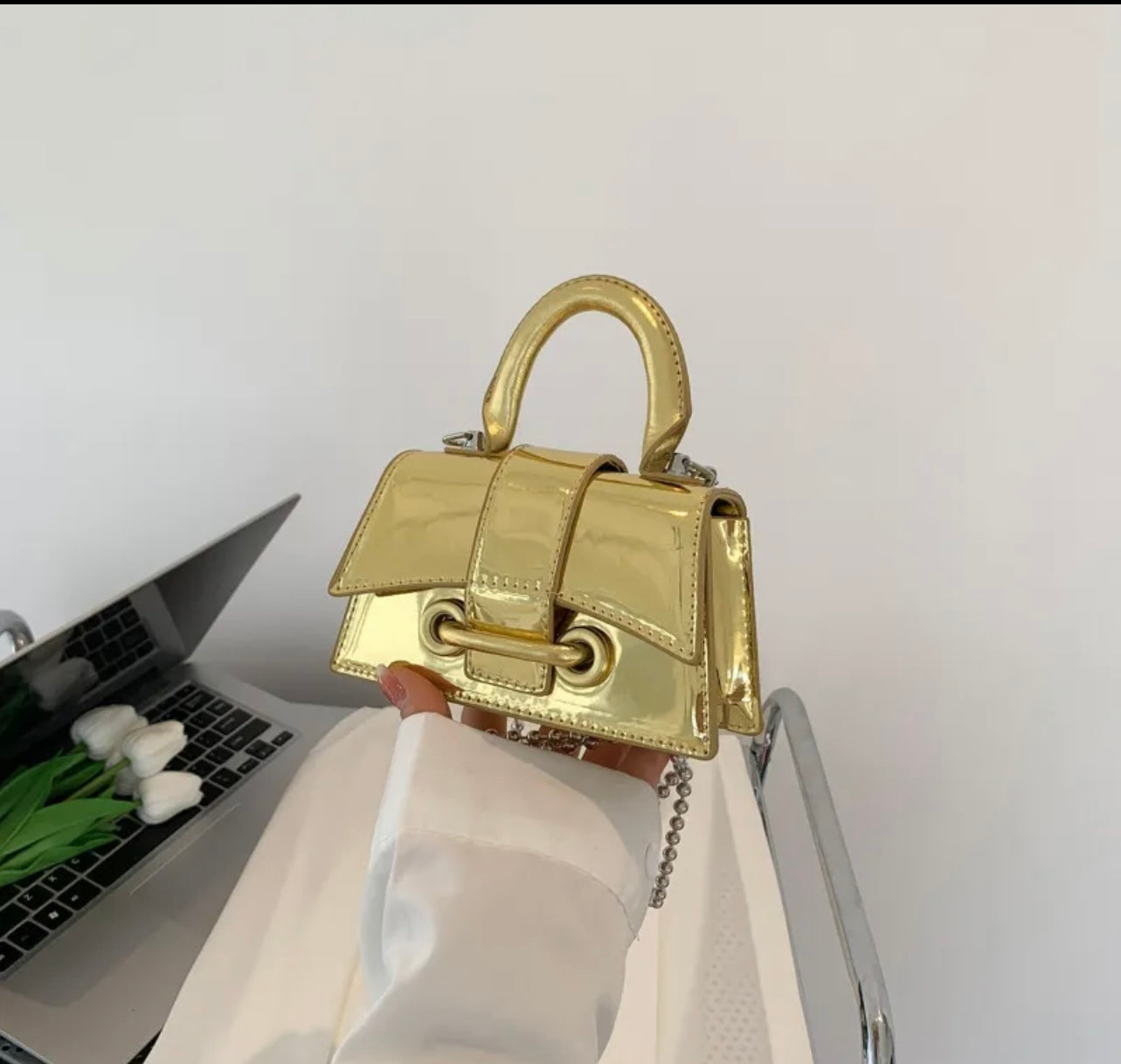 Amber Metallic Purse