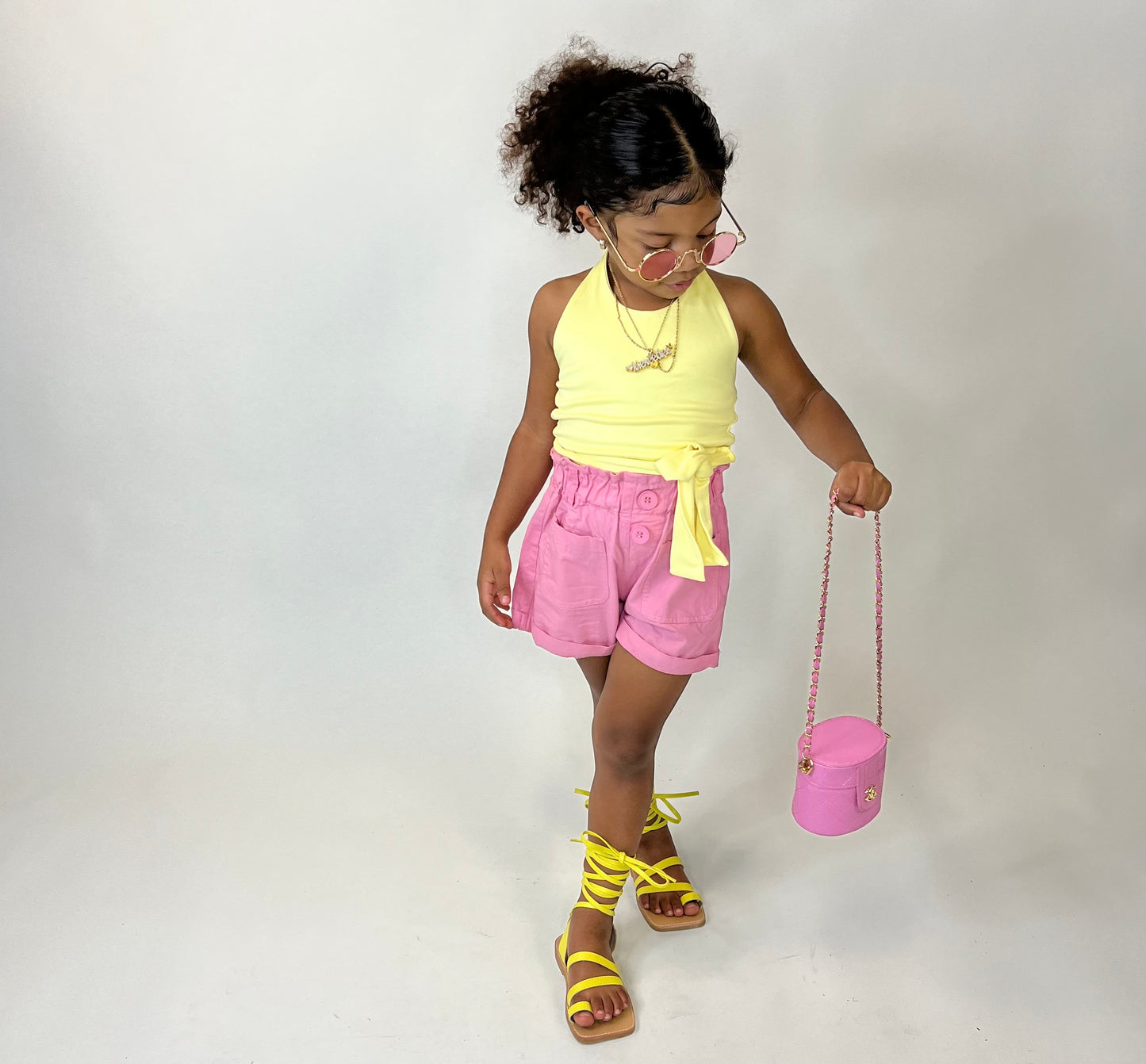 Soft Yellow Halter Top