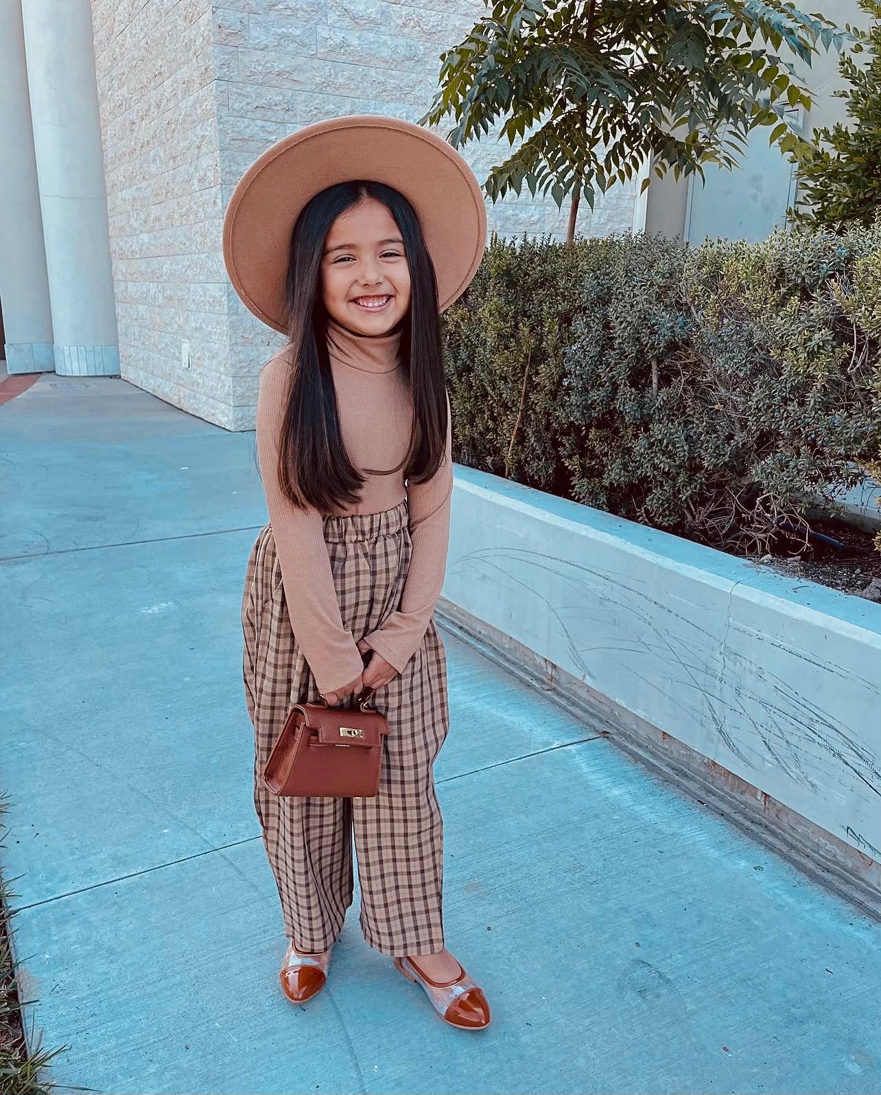 Brown Plaid Trousers