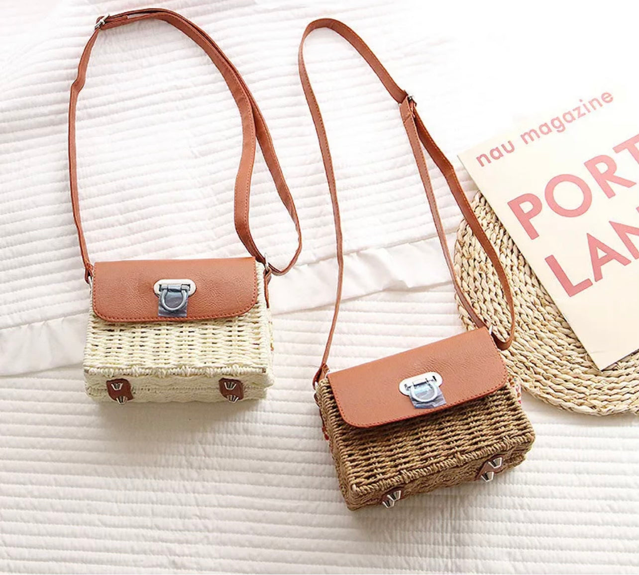 Leilani Crossbody Strawbag