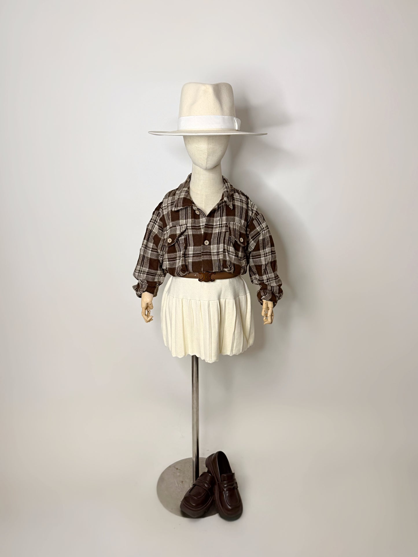 Cocoa Button Up