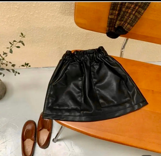Brooklyn Leather Skirt