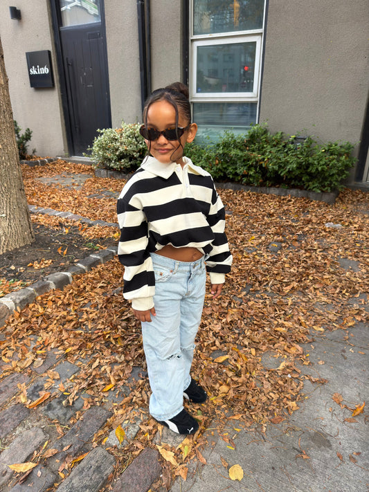 ラグビーストライプ（白）